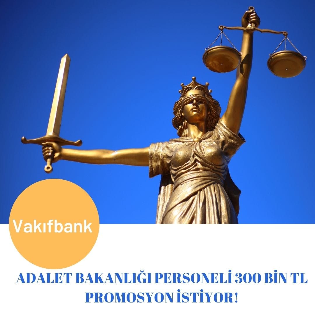EsraGlseven's tweet photo. ⚖️ Adaletin terazisi, hakkaniyetle dengelenir.

💰300 bin TL promosyon, Adalet Bakanlığı personelinin hakkıdır.

#AdaletBakanlığıTekSes300Bin https://t.co/cFpT57ck17