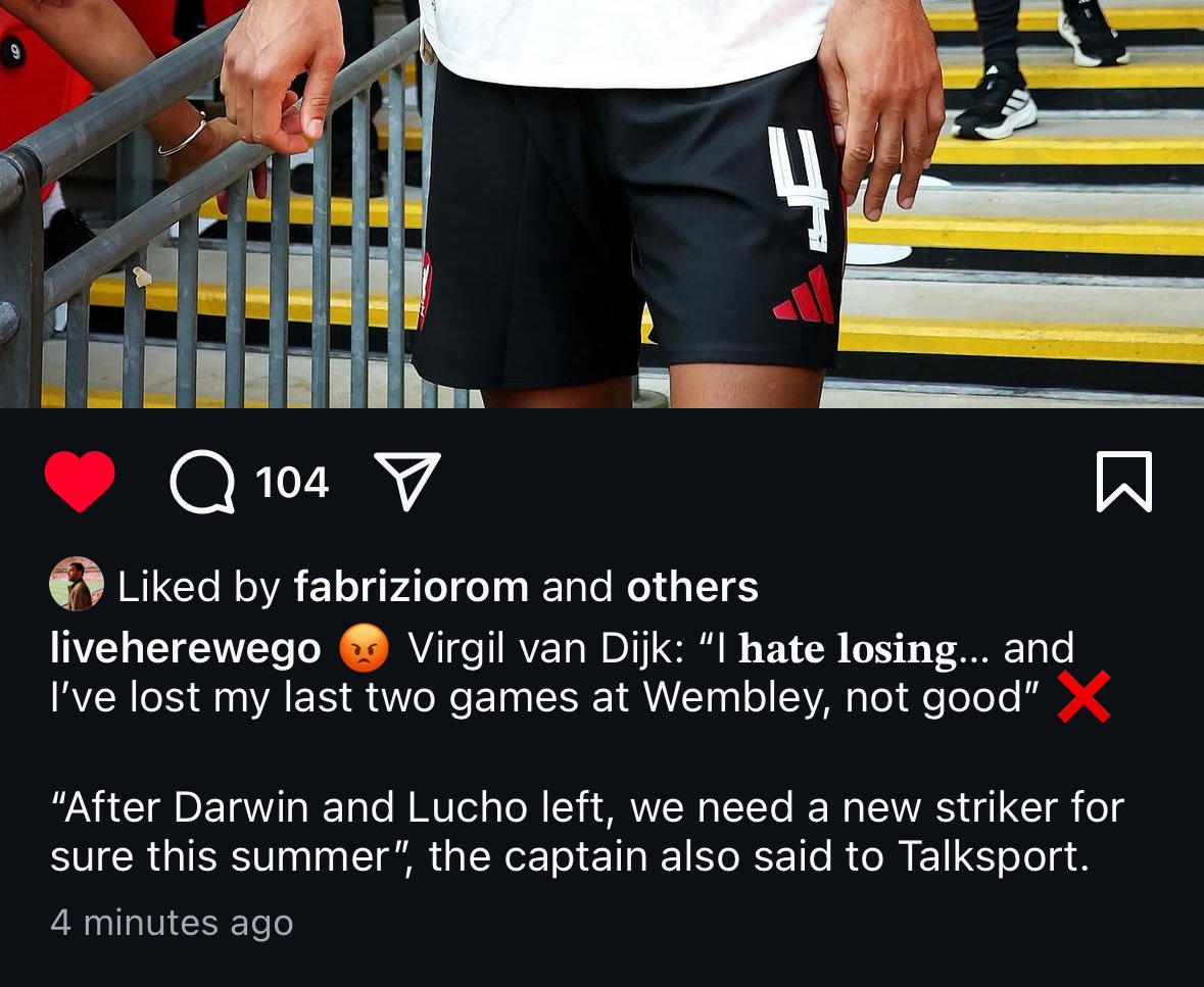 Van Dijk basically asking us to hurry up and sign Isak. He’s just like us