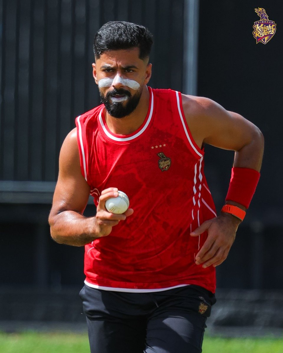 KnightClub_KKR's tweet photo. Ali Khan begins preparations for CPL 2025. ❤️ https://t.co/j2kbhotkXQ