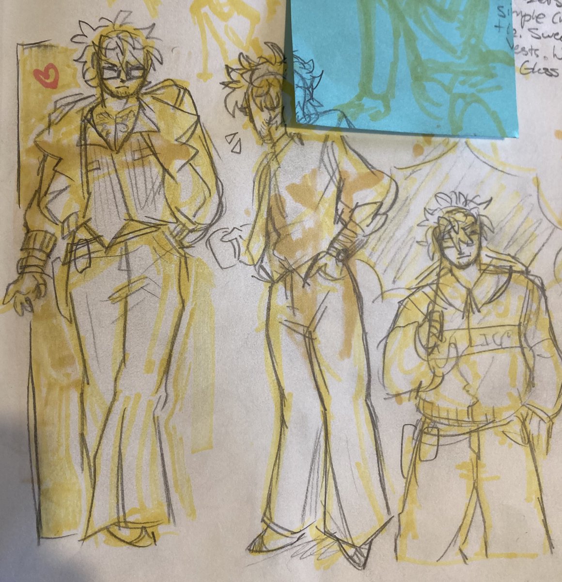 More AASB sketches! Figuring out their designs rn