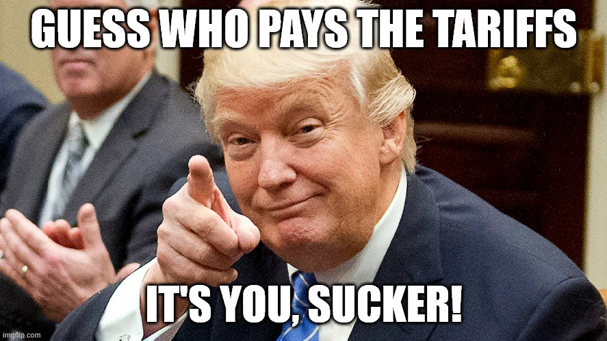 Dan Cataneo 🌐 (@dcataneo) on Twitter photo <a href="/atrupar/">Aaron Rupar</a> J D deflects from reality, yet again. Tariffs are paid for by the importer, & passed-on to the consumer. <a href="/atrupar/">Aaron Rupar</a> J D deflects from reality, yet again. Tariffs are paid for by the importer, & passed-on to the consumer.