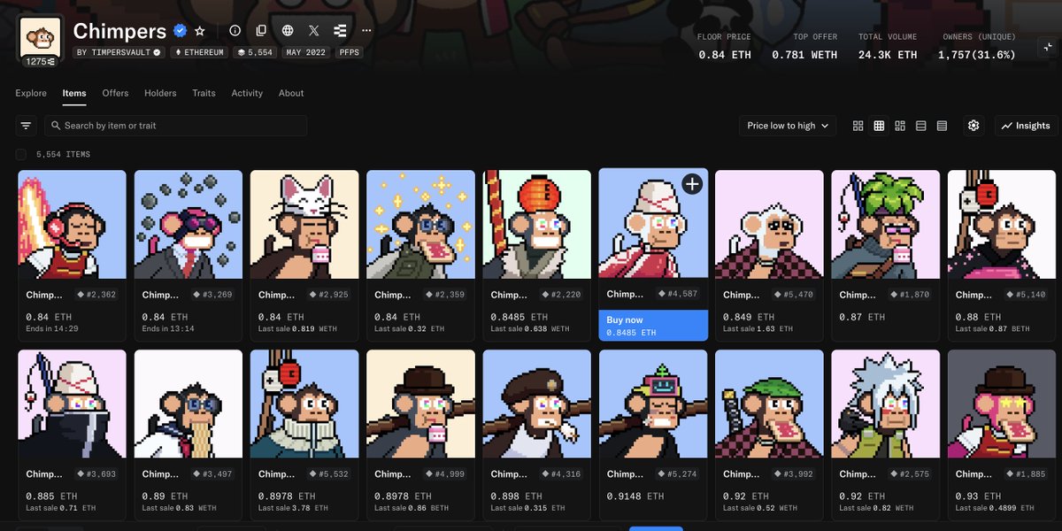 Thinking about getting a <a href="/ChimpersHQ/">Chimpers</a>.

FP is at 0.84 ETH.

Great art with amazing community. 
NFT szn is back and these gonna send hard.

Should I pull the trigger? <a href="/TimpersHD/">Timpers</a>