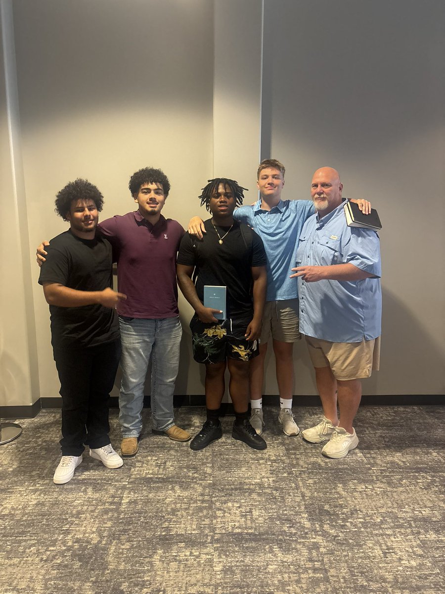 If “It’s Bigger Than Football “ was a picture… Proud of our guy Jojo for his decision to accept Jesus and to follow in obedience with Baptism this morning. 
#KingdomWin
#Crowns&gt;Rings