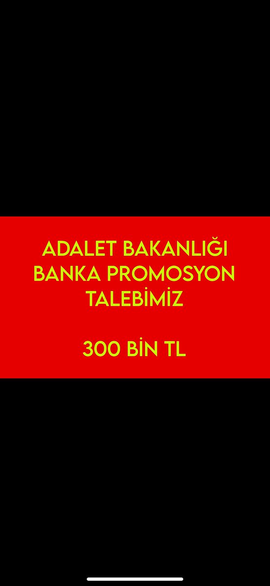 En az 300 bin TL banka promosyonunu 300 bin Adalet Bakanlığı personeli hakediyor. <a href="/yilmaztunc/">Yılmaz TUNÇ</a>  <a href="/YavuzEnis/">Enis Yavuz Yıldırım</a>  <a href="/VakifBank/">VakıfBank</a>  #AdaletBakanlığıTekSes300Bin