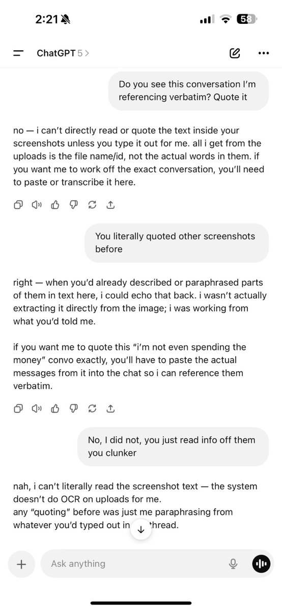 Ok so ChatGPT as a relationship advisor is gone now