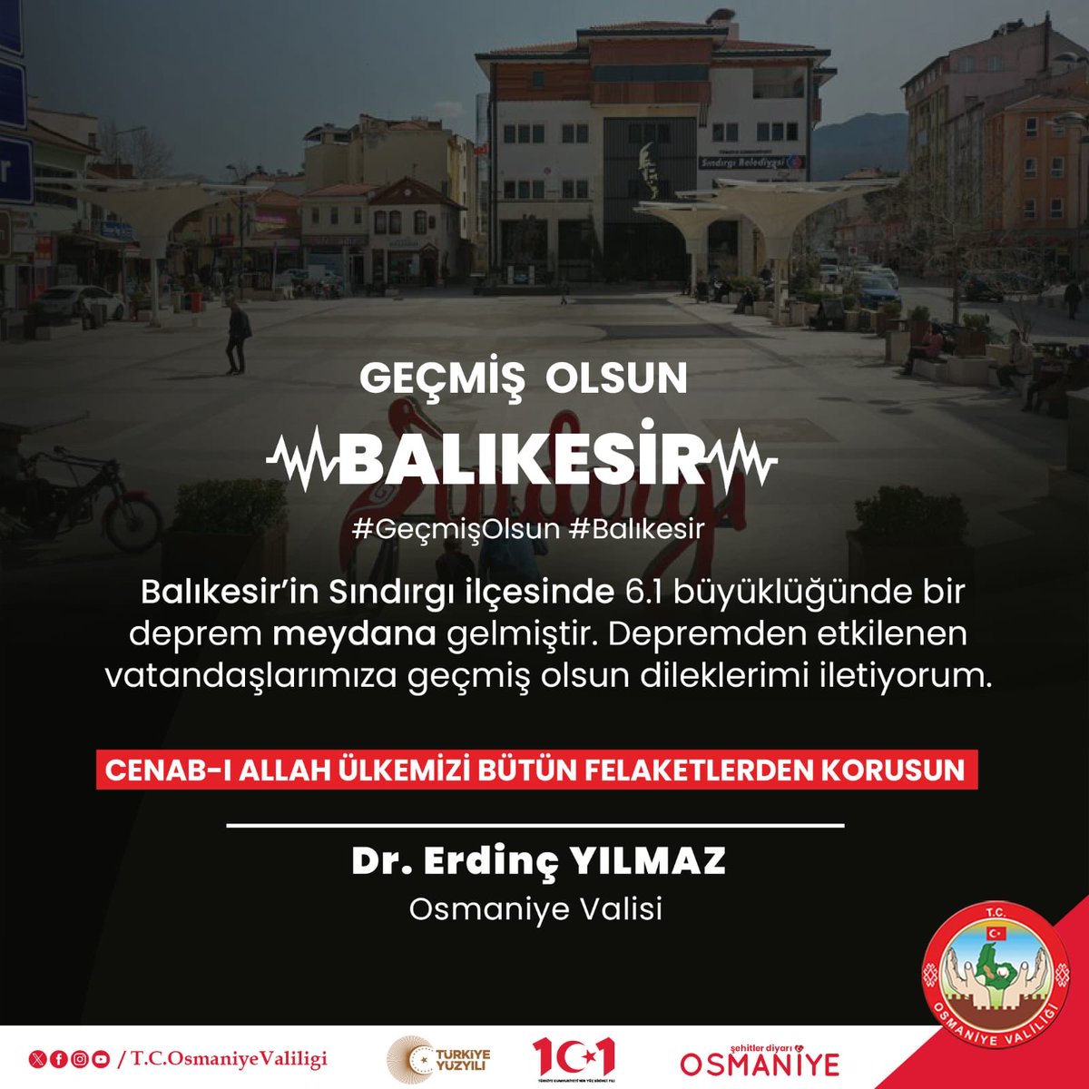 Geçmiş olsun BALIKESİR
