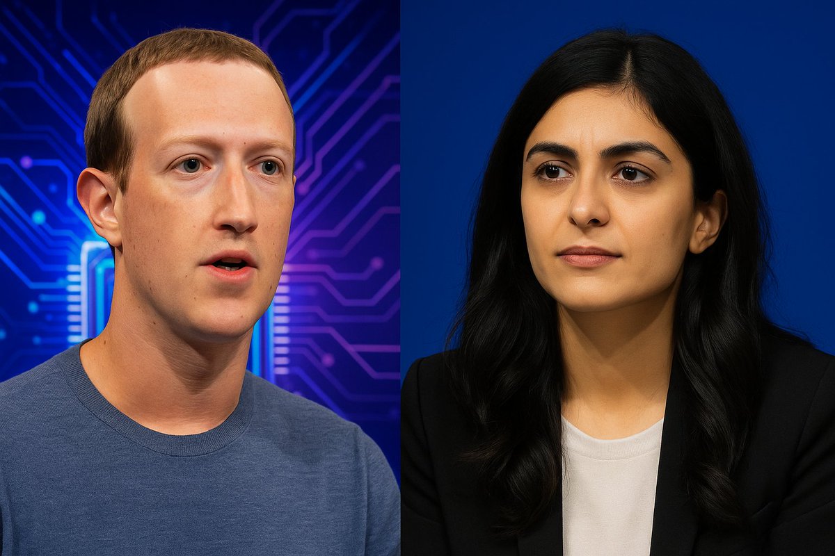 PramodDhyani11's tweet photo. $1B OFFER .......REJECTED! 😮😮
Meta CEO Mark Zuckerberg tried to buy Mira Murati’s AI startup for $1 billion & she said NO.
What happened next? A billion-dollar talent raid.
Full story:
🔗 https://t.co/KMmoUj0xCr
#AI #Startups #Meta #MiraMurati #TechNews #BigTech #TalentWar https://t.co/sNIwEiKEJy