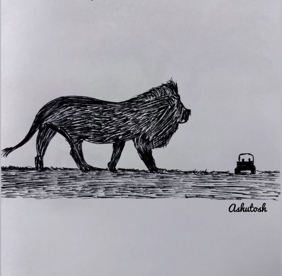 AshutoshIITG's tweet photo. A tribute to the vahana of Goddess Durga, the mighty lion! Let's protect these divine beasts, symbols of strength and courage. 

Happy World Lion Day! https://t.co/JCRaIfm7EH