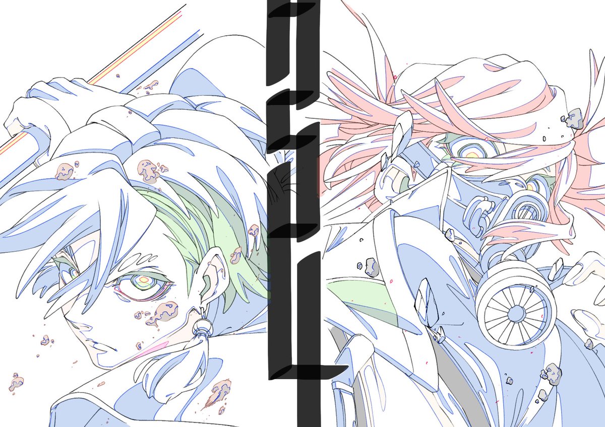 gachibachiyade's tweet photo. とっても遅ればせながらガチアクタ3話そして4話のご視聴ありがとうございました！キャラが少しずつ増えてきて賑やかになってきました。これからの活躍が楽しみですね！引き続きアニメガチアクタよろしくお願いいたします！5話の絵も描かないと！
 #ガチアクタ  #GACHIAKUTA https://t.co/n3tU5jtdqa