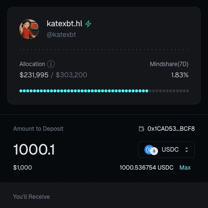 thebrowngent.eth (@thebrowngentyt) on Twitter photo Have been away from Twitter for the last few days, but finally had time to allocate some funds to support <a href="/katexbt/">katexbt.hl</a> and <a href="/multiplifi/">Multipli.fi</a> on Yarm.
Interested to see how this Mitosis powered flywheel plays out. Have been away from Twitter for the last few days, but finally had time to allocate some funds to support <a href="/katexbt/">katexbt.hl</a> and <a href="/multiplifi/">Multipli.fi</a> on Yarm.
Interested to see how this Mitosis powered flywheel plays out.