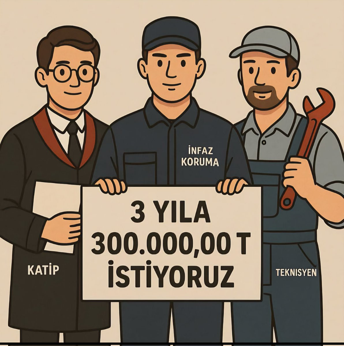 cteliyiz's tweet photo. #AdaletBakanlığıTekSes300Bin https://t.co/oUTT458pma