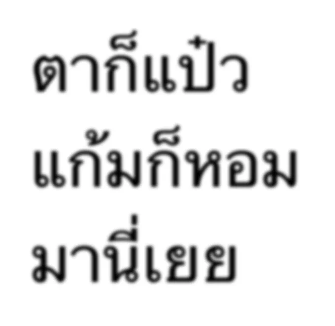 ตาก็แป๋ว แก้มก็หอม