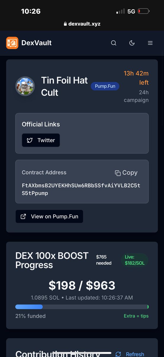 BasedJape's tweet image. 20% of the way to a big boost! Try to get this done before the timer ends and they refund you. We will have to smaller boosts if we can’t fit 100 🙏 we got this 👁️ someone just go hack Rockefellers bank account and send it 😂