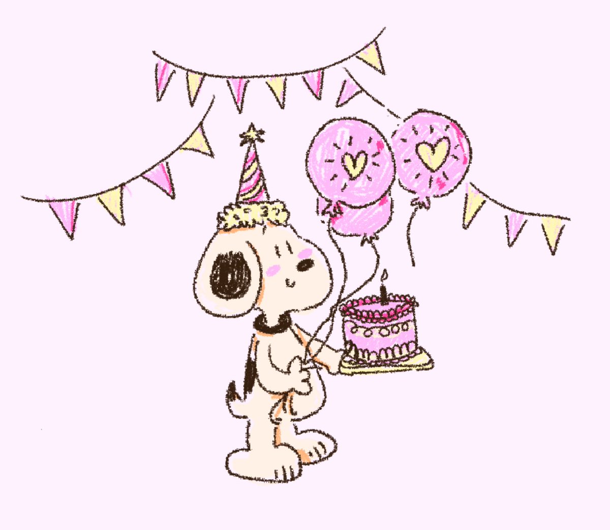 rosieroot's tweet photo. happy birthday snoopy .... 💖 https://t.co/xP7HF9gnNb