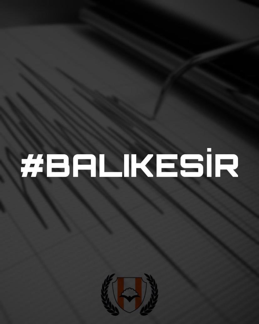 Balıkesir'in Sındırgı ilçesinde meydana gelen ve çevre illerde de hissedilen depremde can ve mal kaybı yaşanmamış olmasını diliyor, depremden etkilenen tüm vatandaşlarımıza geçmiş olsun dileklerimizi iletiyoruz. 

Geçmiş olsun #Balıkesir