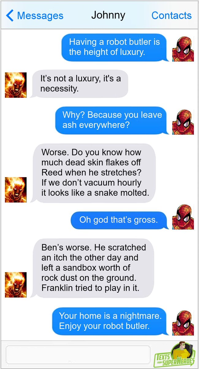 Someone's Gotta Clean Up This Mess

TextsFromSuperheroes.com