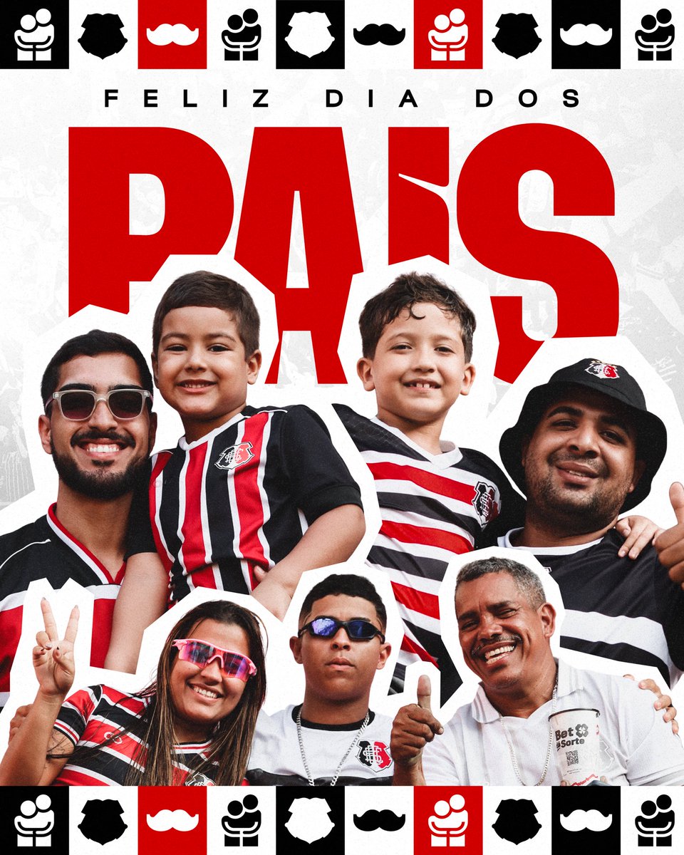 SantaCruzFC's tweet photo. 🐍 Herança de Cobra não se perde, não se apaga, não se esquece. Ela pulsa no coração, ecoa nas arquibancadas e atravessa gerações. 

Feliz Dia dos Pais, Nação Coral! ⚫️⚪️🔴 https://t.co/KK45Phss4I