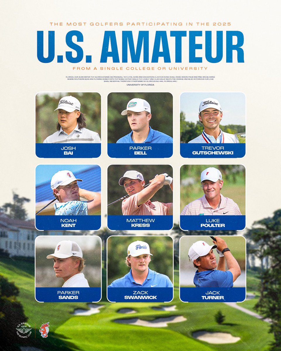 Gators Golf (@gatorsgolf) on Twitter photo 9๏ธโฃ Gators set to play at the U.S. Amateur โณ๏ธ
๐ธ ๐ ๐ผ๐๐ ๐ด๐ผ๐น๐ณ๐ฒ๐ฟ๐ ๐ฝ๐ฎ๐ฟ๐๐ถ๐ฐ๐ถ๐ฝ๐ฎ๐๐ถ๐ป๐ด ๐ณ๐ฟ๐ผ๐บ ๐ฎ ๐๐ถ๐ป๐ด๐น๐ฒ ๐ฐ๐ผ๐น๐น๐ฒ๐ด๐ฒ ๐ผ๐ฟ ๐๐ป๐ถ๐๐ฒ๐ฟ๐๐ถ๐๐
#GoGators ๐ x <a href="/USGA/">USGA</a> 9๏ธโฃ Gators set to play at the U.S. Amateur โณ๏ธ
๐ธ ๐ ๐ผ๐๐ ๐ด๐ผ๐น๐ณ๐ฒ๐ฟ๐ ๐ฝ๐ฎ๐ฟ๐๐ถ๐ฐ๐ถ๐ฝ๐ฎ๐๐ถ๐ป๐ด ๐ณ๐ฟ๐ผ๐บ ๐ฎ ๐๐ถ๐ป๐ด๐น๐ฒ ๐ฐ๐ผ๐น๐น๐ฒ๐ด๐ฒ ๐ผ๐ฟ ๐๐ป๐ถ๐๐ฒ๐ฟ๐๐ถ๐๐
#GoGators ๐ x <a href="/USGA/">USGA</a>