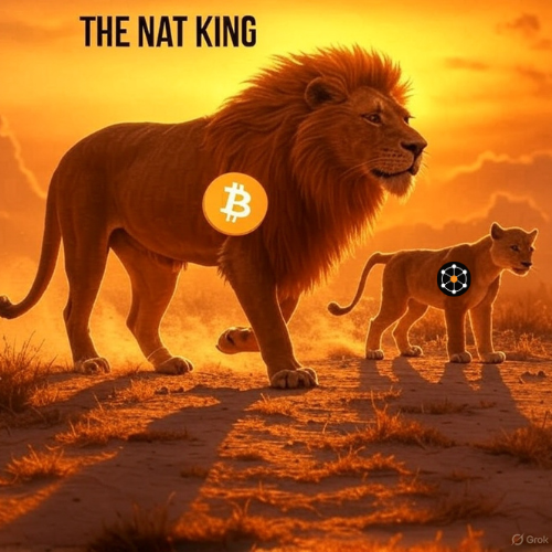 natgmi's tweet photo. You canโt cage a lion cub, and you damn sure canโt stop $NAT from smashing Bitcoinโs throne.
Itโs coming for everything - wallets, markets, legends.
Watch or get wiped out.
#KingInTheMaking https://t.co/yxCaYniLX4