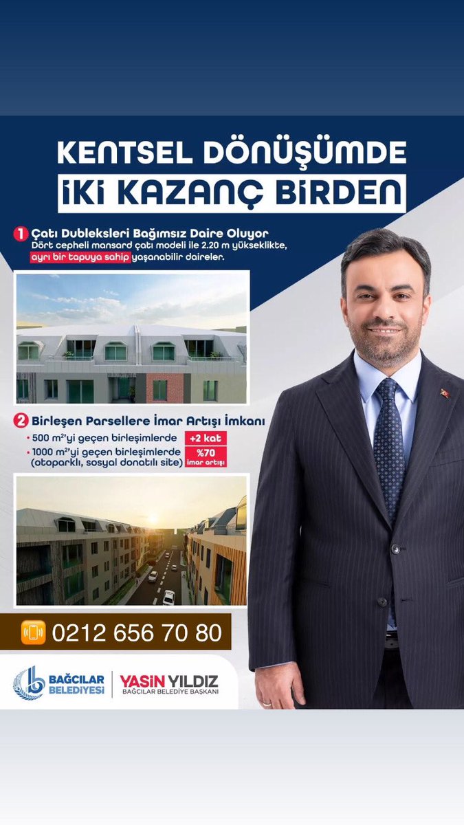 #Kentsel #Dönüşüm e #Katılın 
#Geleceğiniz #için
#Türkiye
#Hibe #Kredi #Avantajları için #bilgi #alın
#İstanbuldönüşüyor
#İstanbuldaDönüşüm
#İstanbulkentsel
#Katkarşılığı
#Deprem #Afet
<a href="/csbgovtr/">T.C. Çevre, Şehircilik ve İklim Dğş. Bakanlığı</a> <a href="/Toki_Kurumsal/">TOKİ</a> <a href="/kiptaskonut/">KİPTAŞ</a> <a href="/istanbulbld/">İstanbul Büyükşehir Belediyesi</a> <a href="/BagcilarBld/">Bağcılar Belediyesi</a> 
☎️ 0212 656 70 80