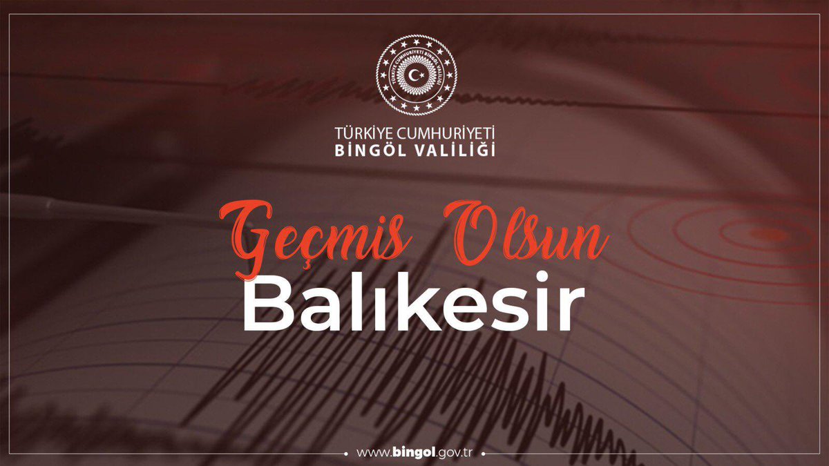 Büyüklük:6.1 (MW)
Yer:Sındırgı (Balıkesir)
Tarih:10-08-2025
Saat:19:53:47 TSI
Enlem:39.24611 N
Boylam:28.06972 E
Derinlik:11 km
Detay:deprem.afad.gov.tr/event-detail/5…

Geçmiş olsun Balıkesir,
Geçmiş olsun Türkiyem.