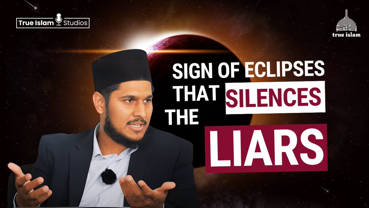 NEW VIDEO!

✨ The Sign of Eclipses that ALWAYS Silence Opponents of Islam Ahmadiyya!

⚡️God's testimony from the Quran, Hadith, Bible - all fulfilled!
⚡️A sign that no human being can forge!
⚡️Repeated in the East and then the West!

LINK: youtu.be/nWYrDdA7hec