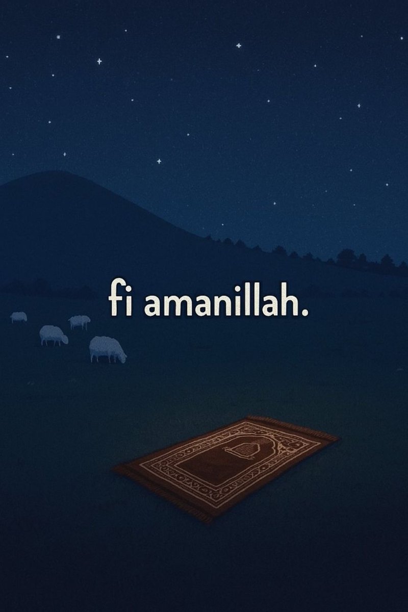 I’m so in love with this quote;

“Fi amanillah” — I leave you in the care of Allah.