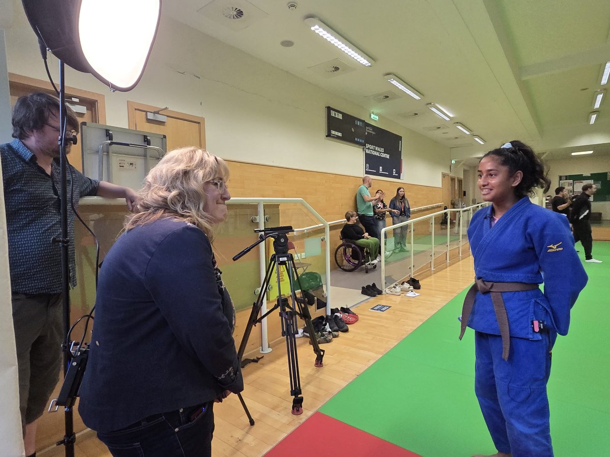 Well done Isabelle, Jasmin and Tiana who were training at the Sport Wales National dojo for the girls that judo event, which was filmed by the BBC!
<a href="/Welsh_Judo/">#JudoCymru</a>