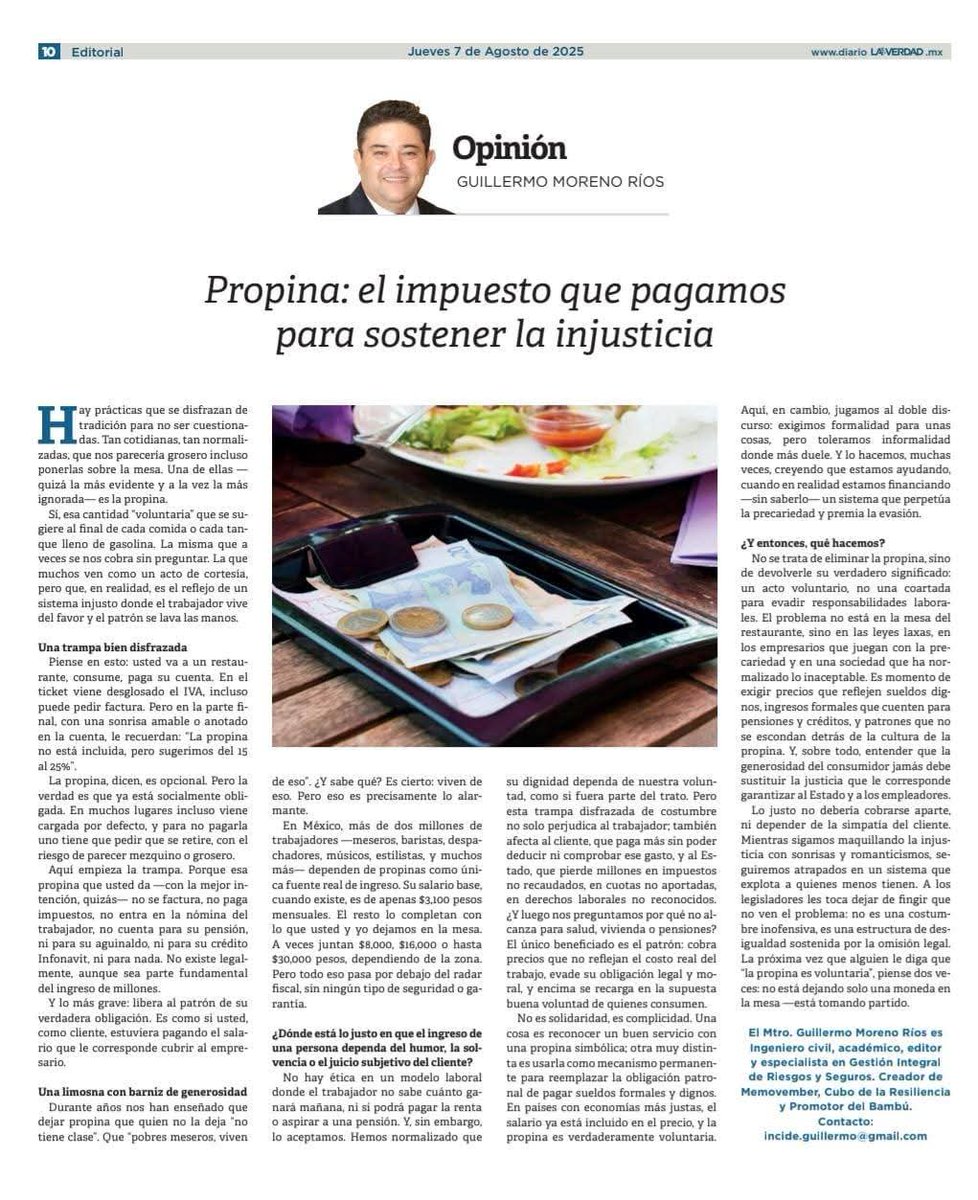 Buen fin de semana !!

Te comparto mi artículo semanal.

Para una mejor lectura: facebook.com/share/p/1Dwxi9…

Te agradezco puedas RT