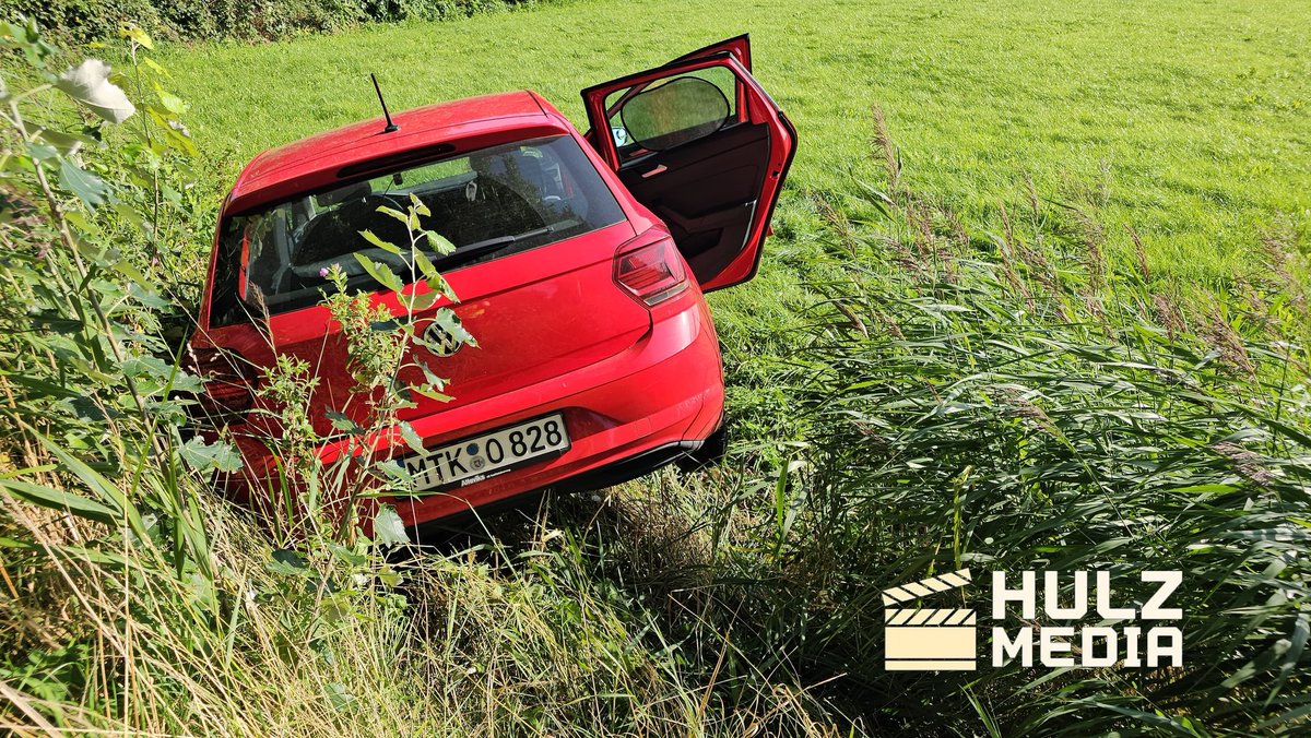 Auto belandt in weiland na uitwijkmanoeuvre op N309 in Elburg