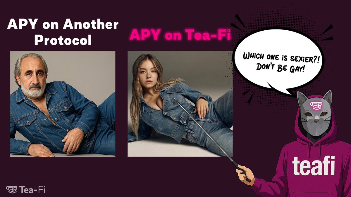 Elsavadore De Equantish (@equantish) on Twitter photo Not all APYs are easy on the eyes ๐
๐Tap to meet the sexiest APY alive on <a href="/TeaFi_Official/">Tea-Fi | Gasless swaps โ๏ธ</a>:
app.tea-fi.com/?ref=zh3m1j
#Teafi #CryptoMeme #TeafiAmbassadorProgram #DeFiSummerMadness #DeFi Not all APYs are easy on the eyes ๐
๐Tap to meet the sexiest APY alive on <a href="/TeaFi_Official/">Tea-Fi | Gasless swaps โ๏ธ</a>:
app.tea-fi.com/?ref=zh3m1j
#Teafi #CryptoMeme #TeafiAmbassadorProgram #DeFiSummerMadness #DeFi