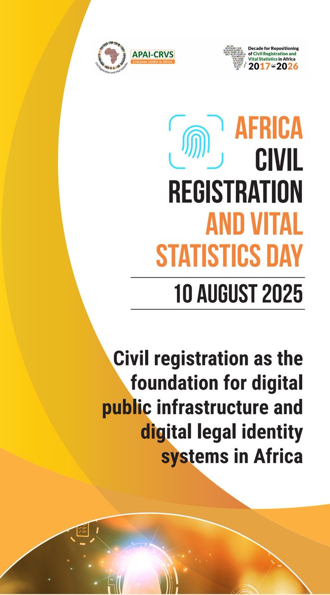 GloriaMathenge's tweet photo. A timely reminder from @GillesFagninou on the urgency of strengthening birth registration in West &amp; Central Africa.
On #AfricaCRVSDay, we spotlight solutions on UNICEF’s latest policy 
📄 Read more: https://t.co/JqYcTfMumm https://t.co/maZ8Ob5W1F