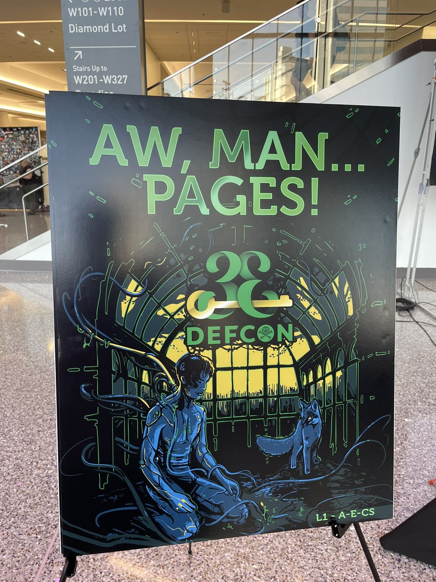 0xF2's tweet image. As the former maintainer of man(1), I approve of this message! #defcon #defcon33