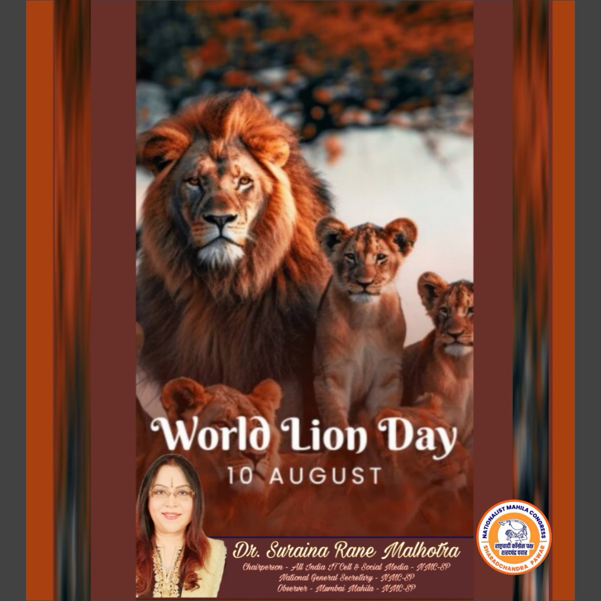 dr_suraina's tweet image. 🦁 #Majestic. #Powerful. #Irreplaceable.
🌍 #WorldLionDay
The #AsiaticLion, found only in India’s #Gir, once roamed across Asia. Today, just 674 remain (2020 census).
They’re not just kings of the jungle, they balance ecosystems, protect biodiversity &amp;amp; keep nature’s heartbeat
