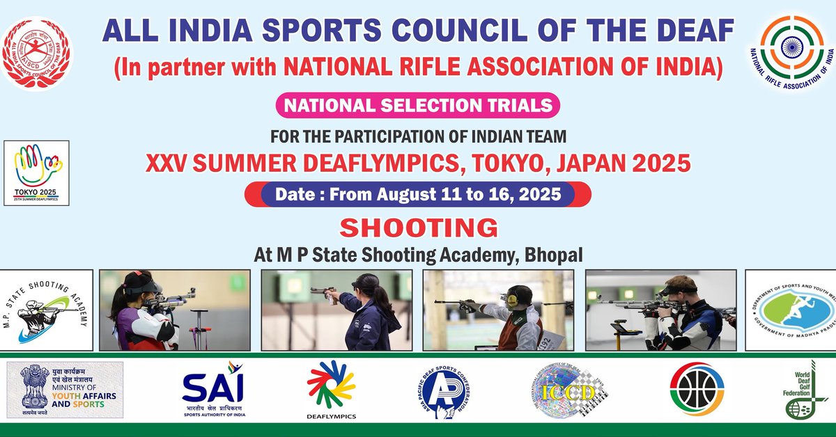 DeafSportsIndia's tweet photo. National selection trials for Shooting for upcoming Deaflympics 

#deaflympics #shooting https://t.co/trSsGeHs7Z