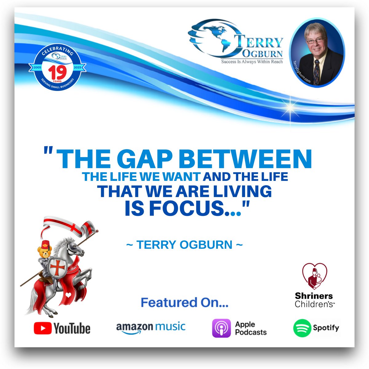 TerryOgburn's tweet image. When we focus our energy and attention, we start closing the gap between dreams and reality. #StayFocused #BridgeTheGap #LiveWithPurpose