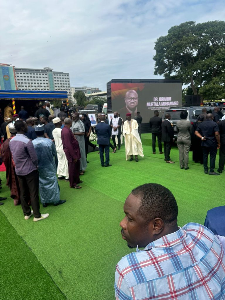 Ghana_NBA's tweet photo. Today, we lay to rest Hon. Umut Ali Ibrahim, Minister for Environment, Science &amp; Technology. His dedication to Ghana’s progress will never be forgotten.
#Farewell #NBA #MEST https://t.co/mFJRIUhyLV