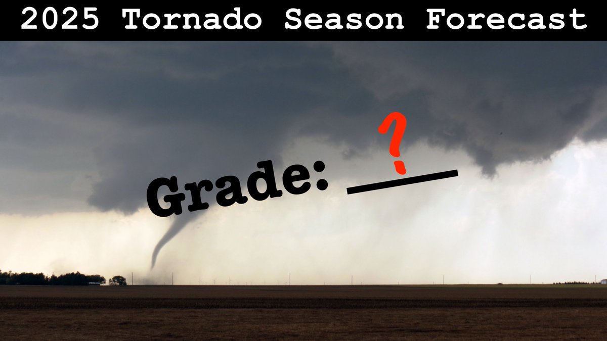 LINK: youtube.com/watch?v=nxxLuj…

My 2025 tornado season recap/fcst verification video is LIVE! We'll discuss how our modulating factors progressed thru the season, compare our fcst month-by-month to what actually happened &amp; give possible reasons why our fcst differed from reality.