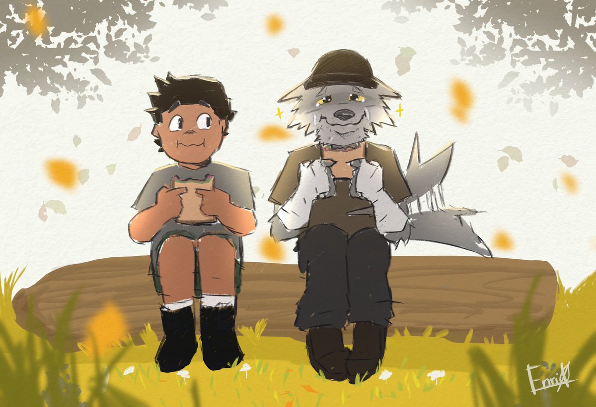 "He is happy" 

#Furry #furrydigitalart #digitalart #arte #dibujo