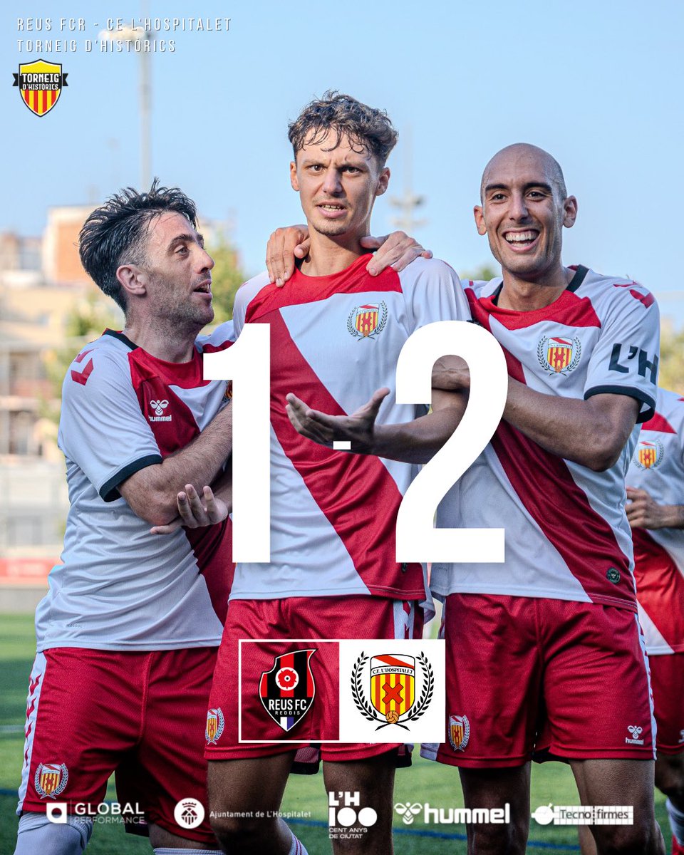 ⏳| FINAAL, FINAAAL, FINAAAL AL GUINARDÓ !

SIIII, SOM CAMPIONS DEL <a href="/thistorics/">Torneig d'Històrics</a> 🏆

<a href="/ReusFCR/">Reus FC Reddis</a> 1-2 <a href="/CELHospitalet/">CE L'Hospitalet</a>
⚽️ Pelegrín 
⚽️ Vitalie

#ReusHospi #CELH2526 #AraÉsElMoment #SomhiHospi