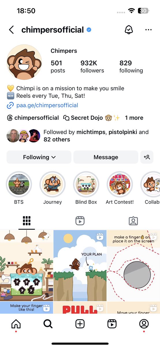 Obsessed with distribution, socials, partnerships, IRL presence

<a href="/ChimpersHQ/">Chimpers</a> are mad for it! 🙉