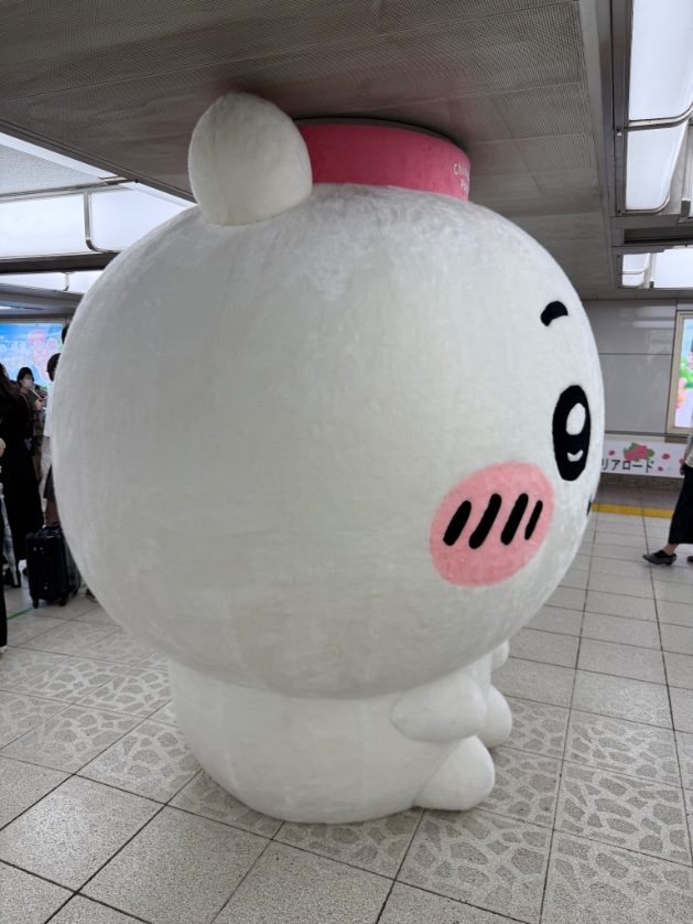 TKR1009's tweet photo. サイコガンダムくらいデカかった
#ちいかわ #池袋駅 #ハチワレ https://t.co/22hBhqYugy