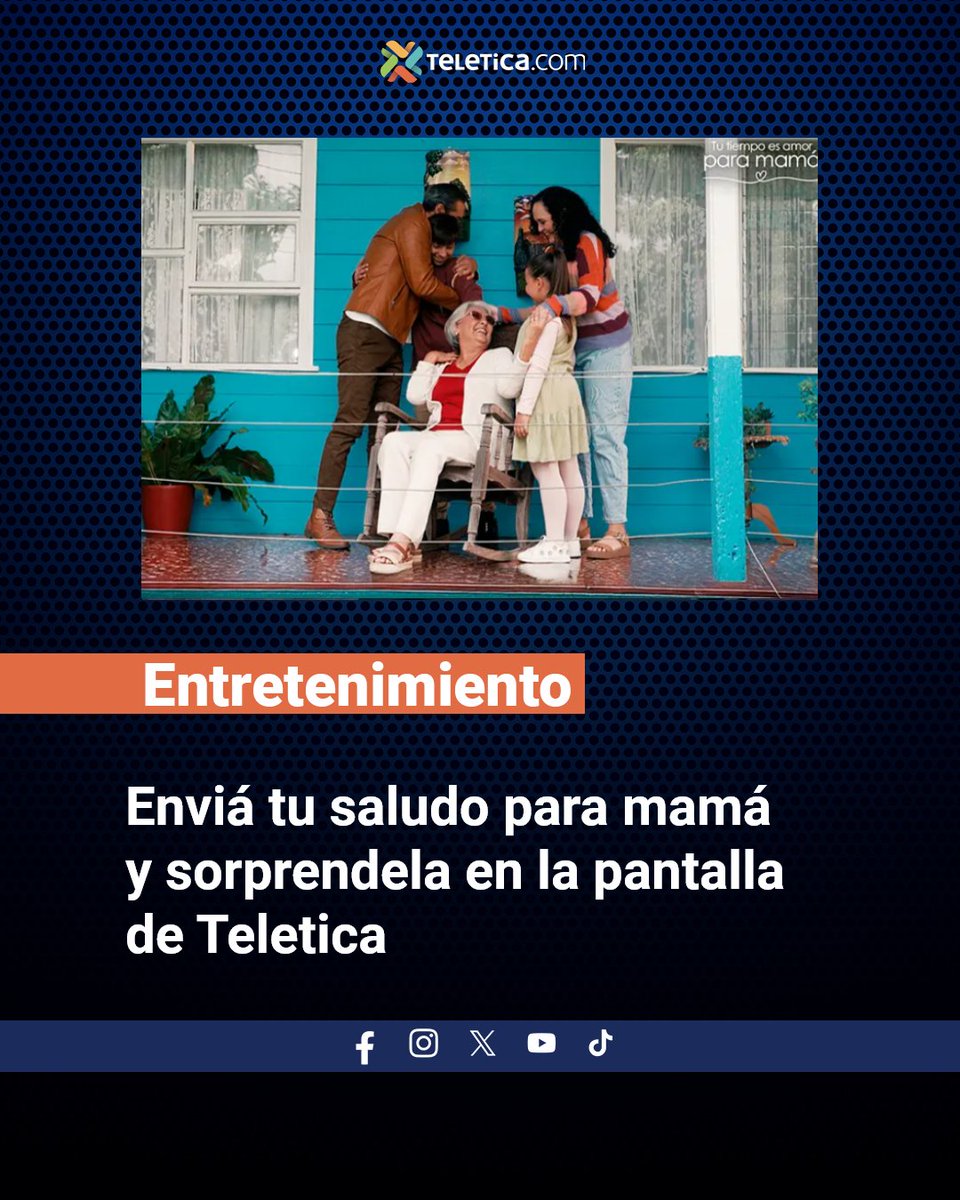 Más detalles aquí: ow.ly/hiBi50WCkqt.📲 | Esta iniciativa es parte de la campaña institucional “Tu tiempo es amor para mamá”. 💖 #TiempoConMamá #DíaDeLaMadre  🩵