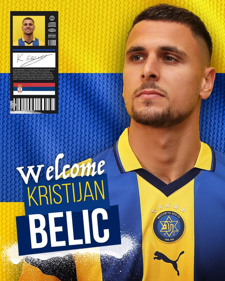 🔵⚽️ Here We Go!
Kristijan Belic (24), defensive midfield from Serbia, joins M. Tel Aviv from AZ Alkmaar on loan.
Contract until June 30, 2026.
Welcome, Kristijan !🔥