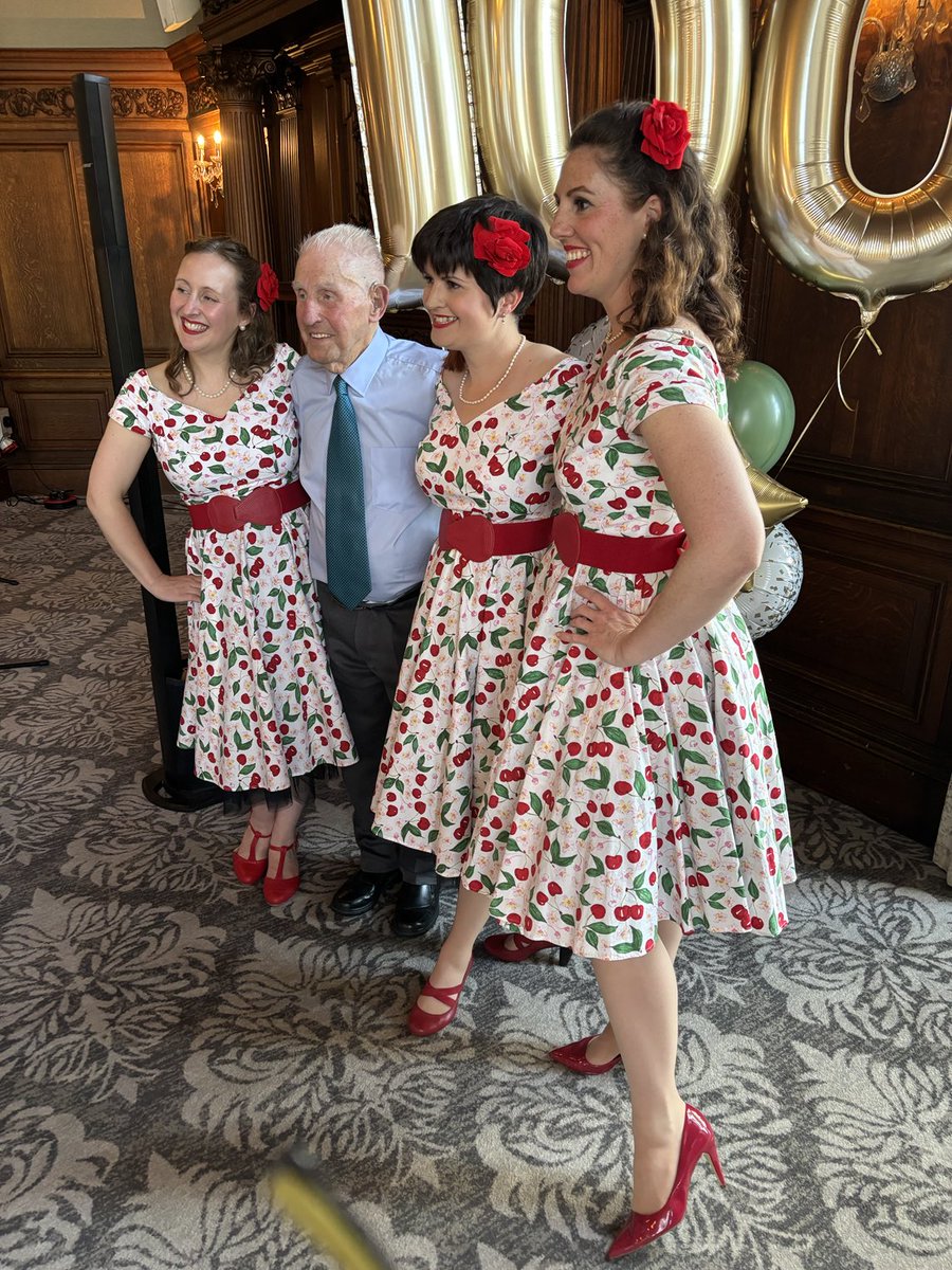 My great friend Ken Cooke, the last member of York Normandy Veterans who reached  his 100th birthday on August 8th celebrating his birthday today with family and friends at The Milner Hotel, York.
What an amazing man he is.