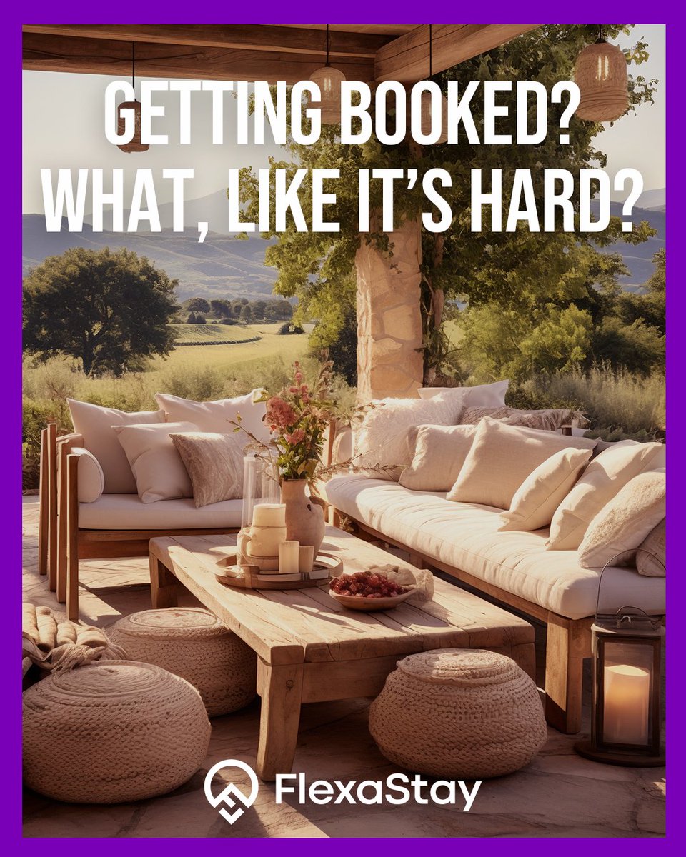 flexastay's tweet image. When your listing’s got the charm, the right offer, and a touch of confidence, the “yes” is practically guaranteed. 😉
👉 Don&apos;t waste any time, add your property on FlexaStay!

#FlexaStay #SmartHosting #StayBooked  #HostGoals