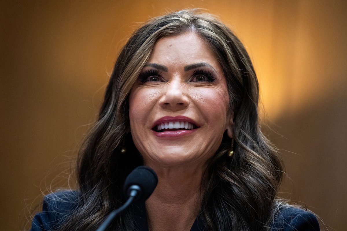 Chuckelnut1's tweet photo. HRT is one hell of a drug @KristiNoem https://t.co/wvFJbmqN7g