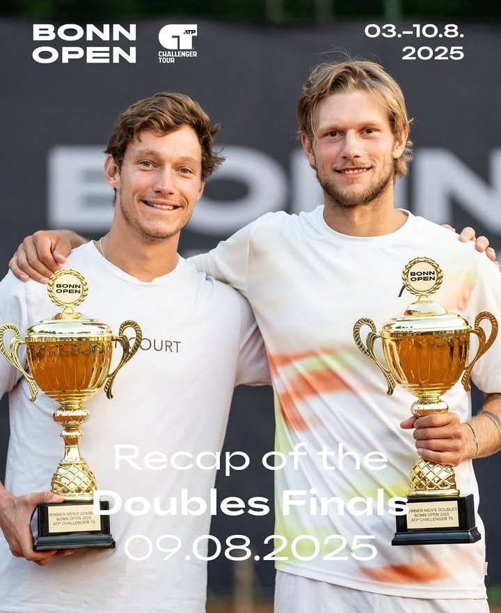 Not_Esportivas's tweet photo. ATP Challenger!
Parabéns aos duplistas campeões, o austríaco Neil Oberleitner (🇦🇹) e o holandês Mick Veldheer (🇳🇱) que conquistaram o @ATPChallenger de Bonn na Alemanha
#ATPChallenger #tennis #OnTheRise #DTBTennis #BonnOpen #NeilOberleitner #MickVeldheer https://t.co/E89n2YsB1C