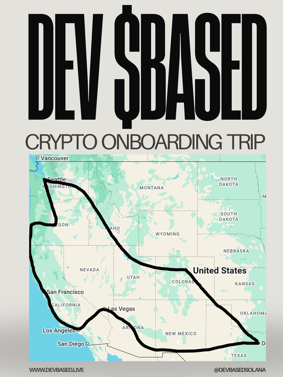 I'm heading out on a month long Crypto Onboarding trip in the morning. DM me if you live on my route and are interested in linking up to film crypto content together 🧙‍♂️

$BASED x <a href="/phantom/">Phantom</a> x <a href="/ToshiBet/">Toshi.bet 🈺</a>