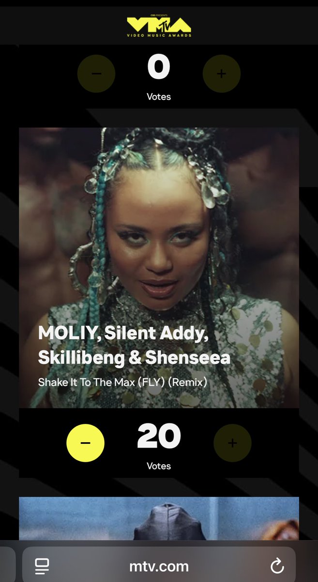 Just got mine in … Click vote.mtv.com Now !
